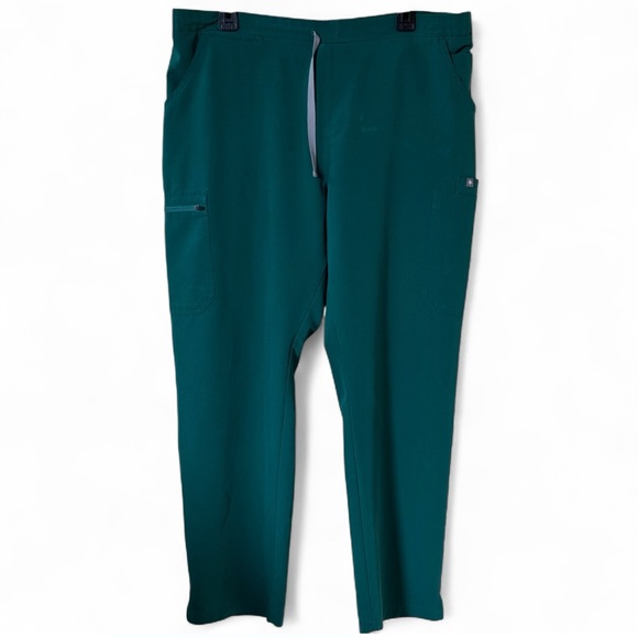 FIGS Yola Skinny Scrub Pants Green Size XL - Picture 2 of 7